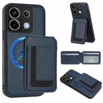 For Redmi Note 13 Pro 5G / Poco X6 CX01 Detachable Magsafe Magnetic Card Bag Phone Case(Dark Blue)