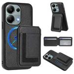 For Redmi Note 13 Pro 4G / Poco M6 Pro CX01 Detachable Magsafe Magnetic Card Bag Phone Case(Black)