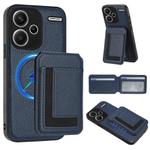 For Redmi Note 13 Pro+ CX01 Detachable Magsafe Magnetic Card Bag Phone Case(Dark Blue)