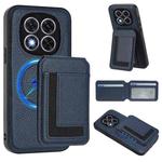 For Redmi Note 14 Pro 5G CX01 Detachable Magsafe Magnetic Card Bag Phone Case(Dark Blue)