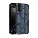 For iPhone 16 Plus ABEEL Beast Pattern 6D Micro-Embossed MagSafe Genuine Leather Phone Case(Blue)
