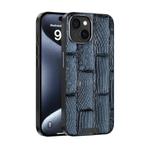 For iPhone 14 Plus ABEEL Beast Pattern 6D Micro-Embossed MagSafe Genuine Leather Phone Case(Blue)