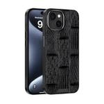 For iPhone 14 ABEEL Beast Pattern 6D Micro-Embossed MagSafe Genuine Leather Phone Case(Black)