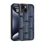 For iPhone 14 ABEEL Beast Pattern 6D Micro-Embossed MagSafe Genuine Leather Phone Case(Blue)