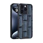 For iPhone 14 Pro Max ABEEL Beast Pattern 6D Micro-Embossed MagSafe Genuine Leather Phone Case(Blue)