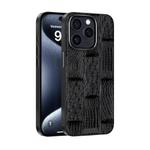 For iPhone 13 Pro Max ABEEL Beast Pattern 6D Micro-Embossed MagSafe Genuine Leather Phone Case(Black)