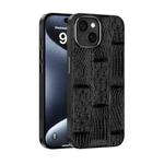 For iPhone 13 ABEEL Beast Pattern 6D Micro-Embossed MagSafe Genuine Leather Phone Case(Black)