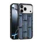 For iPhone 17 Pro Max ABEEL Beast Pattern 6D Micro-Embossed MagSafe Genuine Leather Phone Case(Blue)