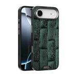 For iPhone 17 Air ABEEL Beast Pattern 6D Micro-Embossed MagSafe Genuine Leather Phone Case(Green)