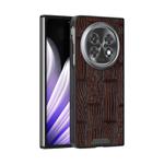 For OPPO Find N5 ABEEL Beast Pattern 6D Micro-Embossed MagSafe Genuine Leather Phone Case(Brown)