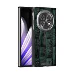 For OPPO Find N5 ABEEL Beast Pattern 6D Micro-Embossed MagSafe Genuine Leather Phone Case(Green)