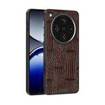 For OPPO Find X8 Pro ABEEL Beast Pattern 6D Micro-Embossed MagSafe Genuine Leather Phone Case(Brown)