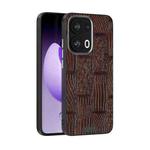 For OPPO Reno13 Pro Global ABEEL Beast Pattern 6D Micro-Embossed MagSafe Genuine Leather Phone Case(Brown)