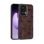 For OPPO Reno13 Global ABEEL Beast Pattern 6D Micro-Embossed MagSafe Genuine Leather Phone Case(Brown)