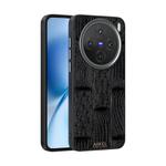 For vivo X200s ABEEL Beast Pattern 6D Micro-Embossed MagSafe Genuine Leather Phone Case(Black)