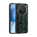 For vivo X200s ABEEL Beast Pattern 6D Micro-Embossed MagSafe Genuine Leather Phone Case(Green)