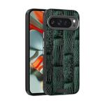 For Google Pixel 9 / 9 Pro ABEEL Beast Pattern 6D Micro-Embossed MagSafe Genuine Leather Phone Case(Green)
