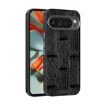 For Google Pixel 9 Pro XL ABEEL Beast Pattern 6D Micro-Embossed MagSafe Genuine Leather Phone Case(Black)