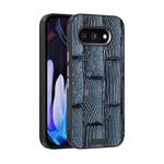For Google Pixel 9a ABEEL Beast Pattern 6D Micro-Embossed MagSafe Genuine Leather Phone Case(Blue)