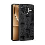 For Redmi K80 ABEEL Beast Pattern 6D Micro-Embossed MagSafe Genuine Leather Phone Case(Black)