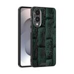 For Samsung Galaxy S25 Edge 5G ABEEL Beast Pattern 6D Micro-Embossed MagSafe Genuine Leather Phone Case(Green)