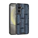 For Samsung Galaxy S25 5G ABEEL Beast Pattern 6D Micro-Embossed MagSafe Genuine Leather Phone Case(Blue)