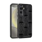 For Samsung Galaxy S25+ 5G ABEEL Beast Pattern 6D Micro-Embossed MagSafe Genuine Leather Phone Case(Black)