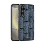 For Samsung Galaxy S25+ 5G ABEEL Beast Pattern 6D Micro-Embossed MagSafe Genuine Leather Phone Case(Blue)