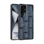 For Samsung Galaxy S25 Ultra 5G ABEEL Beast Pattern 6D Micro-Embossed MagSafe Genuine Leather Phone Case(Blue)