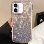 For iPhone 16 Plus Diamond Lens Frame Glare PC Hybrid TPU Phone Case(Gold)