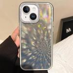 For iPhone 15 Plus Diamond Lens Frame Glare PC Hybrid TPU Phone Case(Black)
