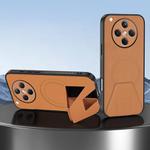 For OPPO Find X8 Sheepskin Texture MagSafe Magnetic Invisible Holder Integrated Phone Case(Brown)