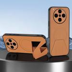 For OPPO Find X8 Pro Sheepskin Texture MagSafe Magnetic Invisible Holder Integrated Phone Case(Brown)