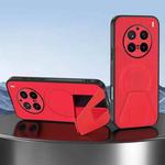 For vivo X200 Pro Sheepskin Texture MagSafe Magnetic Invisible Holder Integrated Phone Case(Red)