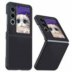 For ZTE nubia Flip2 Ultra-thin Plain Skin Leather Phone Case(Black)