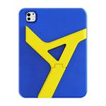 For iPad Pro 11 2024 YOYOISLES Air Rum Series EVA Tablet Case(Blue Yellow)