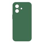 For iPhone 16 Imitation Liquid Silicone Phone Case(Dark Green)