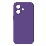 For iPhone 16 Imitation Liquid Silicone Phone Case(Dark Purple)
