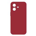 For iPhone 16 Imitation Liquid Silicone Phone Case(Dark Red)