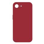For iPhone 16e Imitation Liquid Silicone Phone Case(Dark Red)