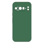 For Google Pixel 9 Pro Imitation Liquid Silicone Phone Case(Dark Green)