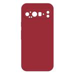 For Google Pixel 9 Pro Imitation Liquid Silicone Phone Case(Dark Red)