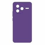 For Redmi K80 Imitation Liquid Silicone Phone Case(Dark Purple)