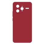 For Redmi K80 Pro Imitation Liquid Silicone Phone Case(Dark Red)
