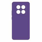For Redmi Note 14 Pro+ 5G Imitation Liquid Silicone Phone Case(Dark Purple)