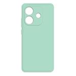 For Redmi Note 14 4G 163.25mm Imitation Liquid Silicone Phone Case(Light Cyan)
