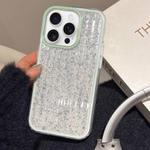 For iPhone 14 Pro Glitter Corrugated PC Hybrid TPU Phone Case(Green)