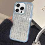 For iPhone 12 Pro Glitter Corrugated PC Hybrid TPU Phone Case(Blue)