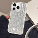 For iPhone 11 Pro Max Glitter Corrugated PC Hybrid TPU Phone Case(White)