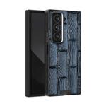 For Samsung Galaxy Z Fold Special ABEEL Beast Pattern 6D Micro-Embossed MagSafe Genuine Leather Phone Case(Blue)